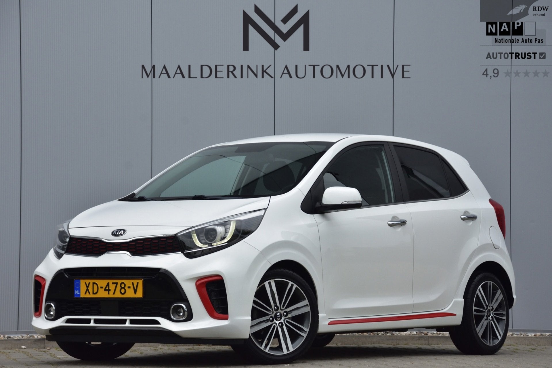 Kia Picanto 1.0 T-GDI 100pk GT-Line NAP, Camera, Navi, App-C, Auto's, Kia, Voorwielaandrijving, Gebruikt, 920 kg, 100 pk