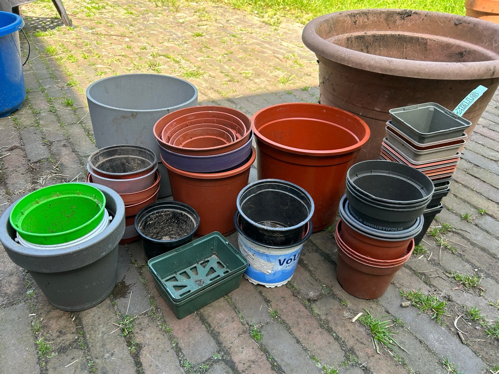 Opkweekpotten bloempotjes moestuin circa 40, Kunststof, Gebruikt, Minder dan 30 cm, Rond