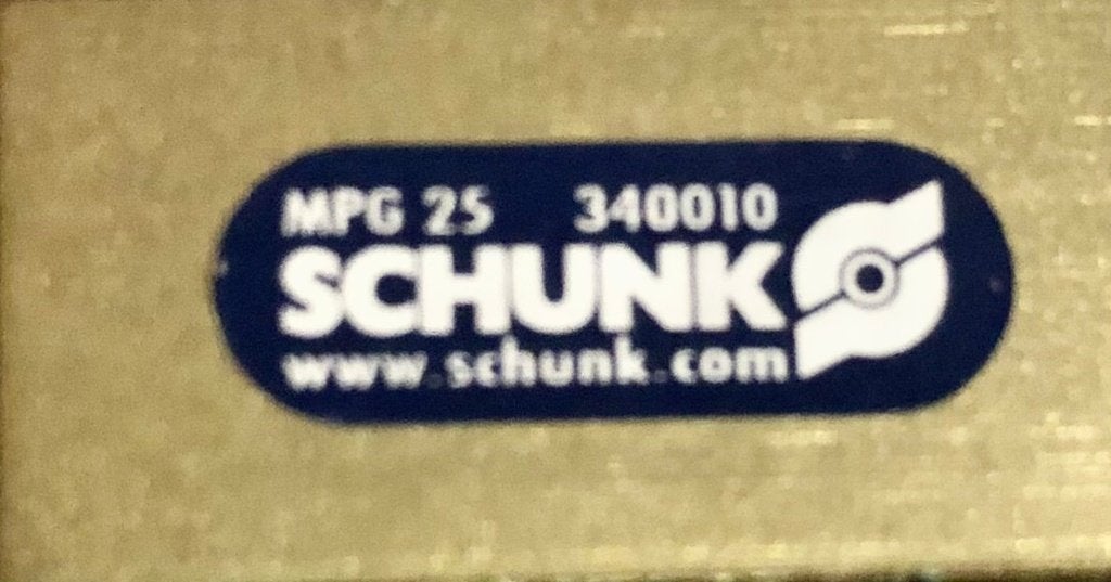 SCHUNK - Parallelgrijper / Gripper met armatuur - MPG 25, Hobby en Vrije tijd, Ophalen of Verzenden, Zo goed als nieuw