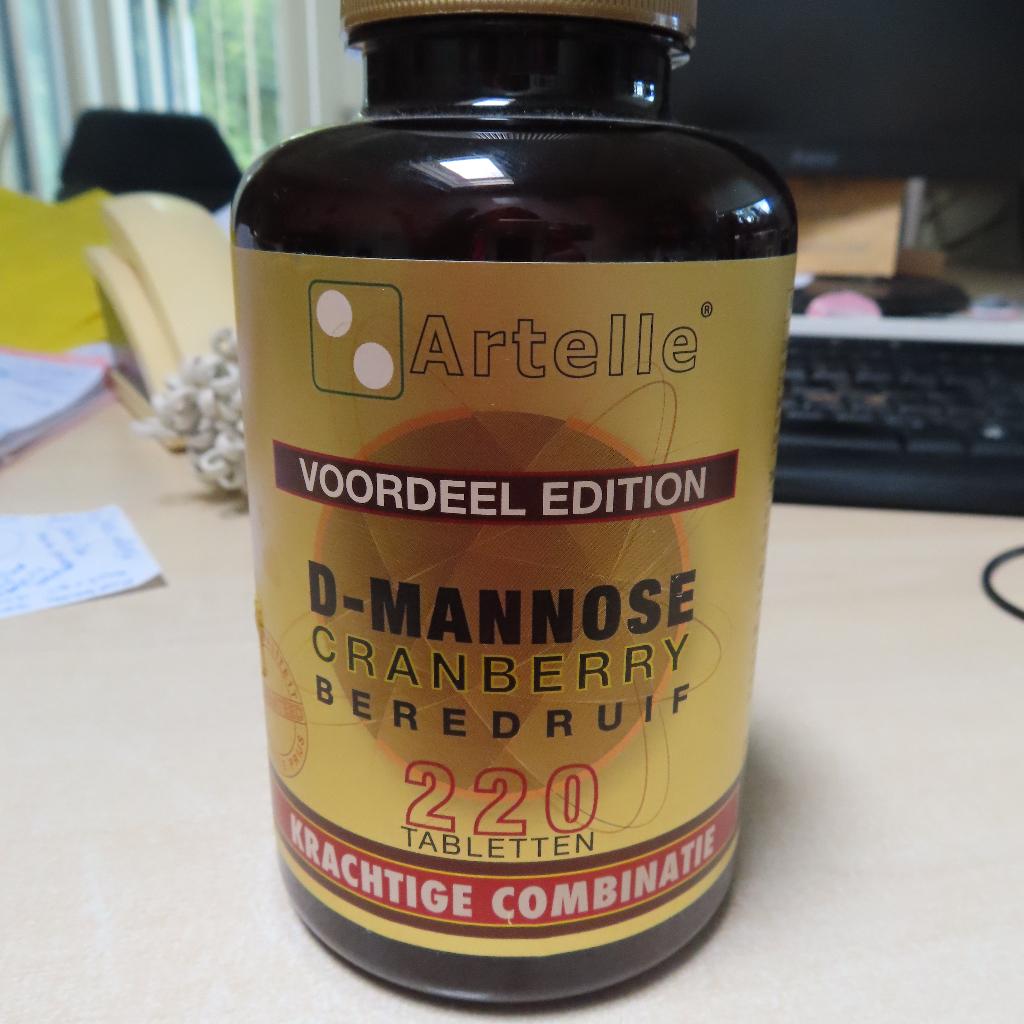D-mannose cranberry beredruif tabletten 220 stuks (blaas), Verzenden, Nieuw, Overige typen