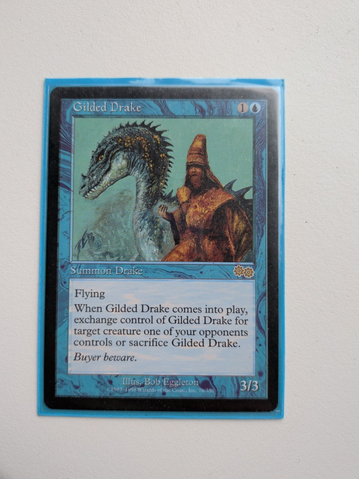 Gilded Drake (double sleeved, near mint), Ophalen of Verzenden