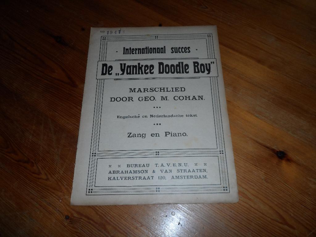 The yankee doodle boy - geo m. Cohan, Zang, Gebruikt, Ophalen of Verzenden, Artiest of Componist