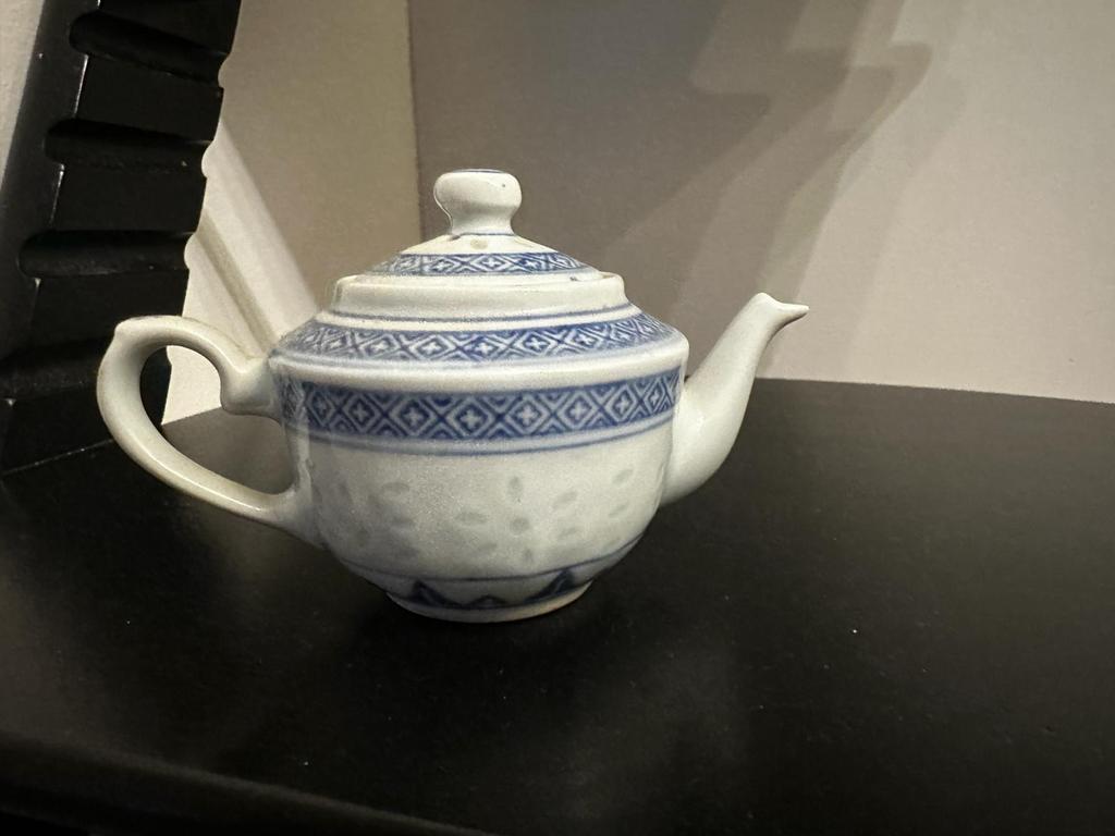 Chinees rijstkorrel porseleinen theepot, Ophalen of Verzenden