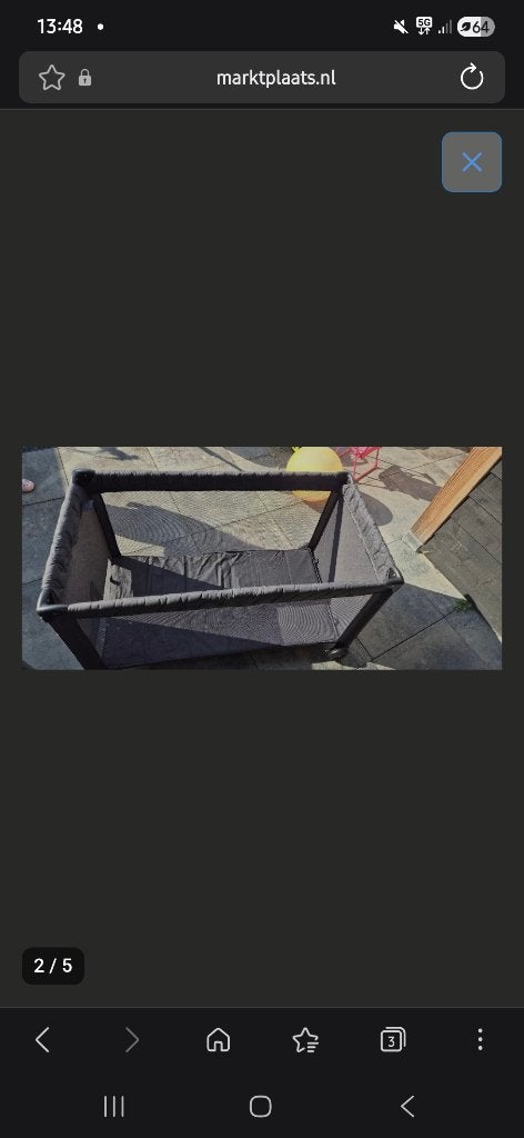 Campingbed, Ophalen, Zo goed als nieuw, Reisbedje