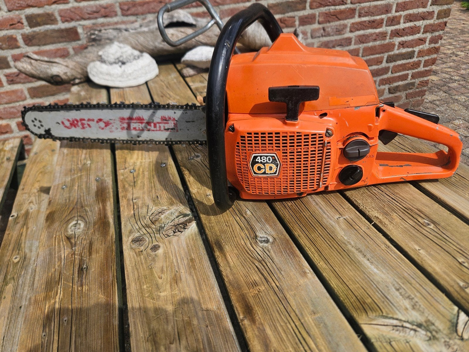 husqvarna 480 CD oldtimer izgs, Ophalen, Zo goed als nieuw