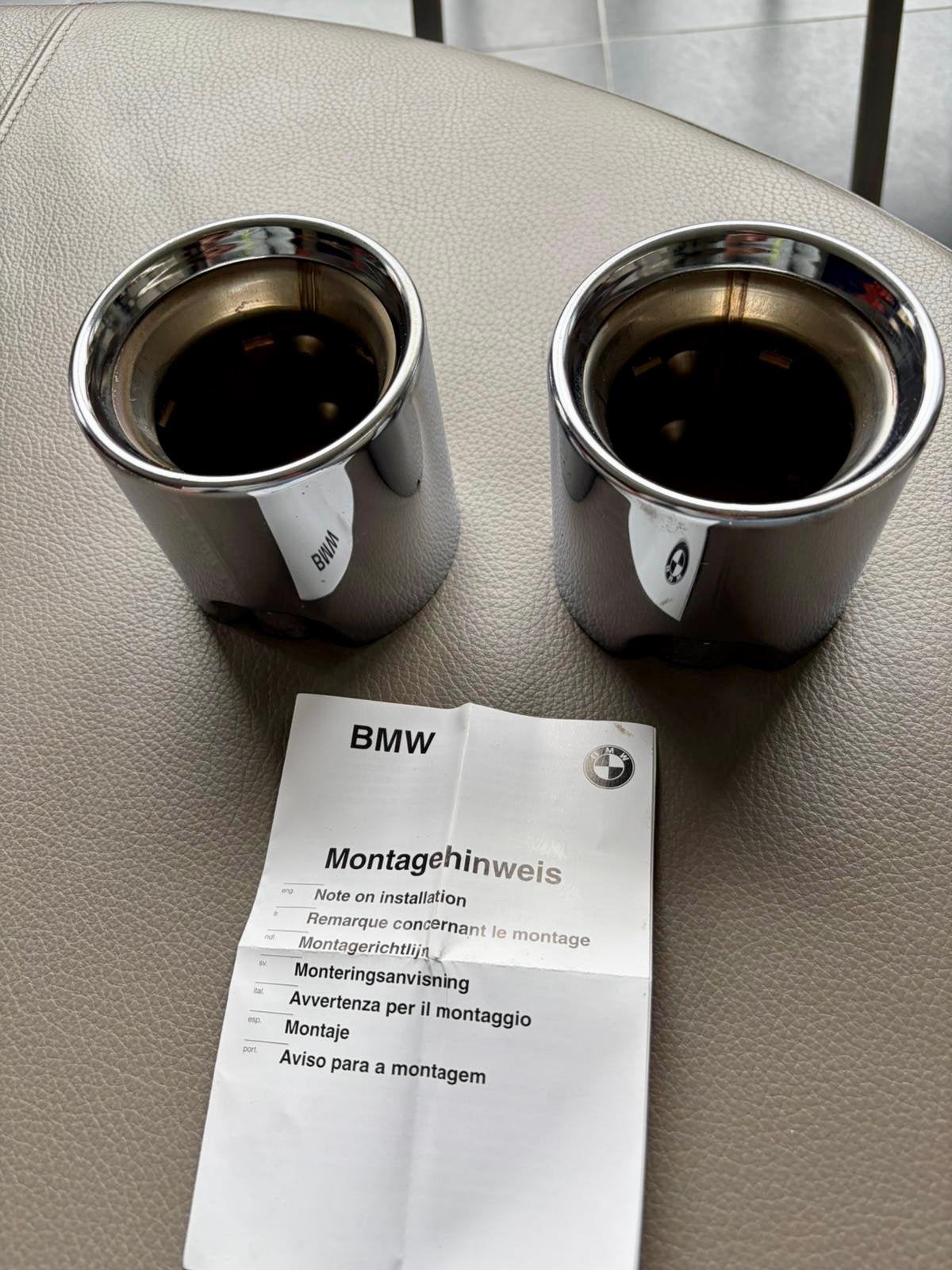 BMW uitlaat sierstuk voor 1 Serie of X1, Ophalen of Verzenden, Gebruikt, BMW