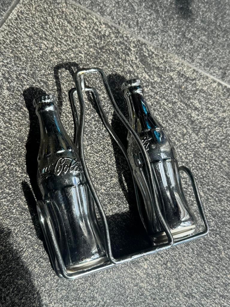 Vintage Coca Cola chrome metal peper en zout stel, Ophalen of Verzenden