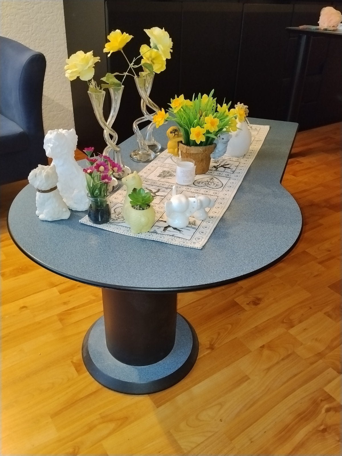 complete moderne woninginrichting mdf zwart en blauw, Ophalen, Gebruikt