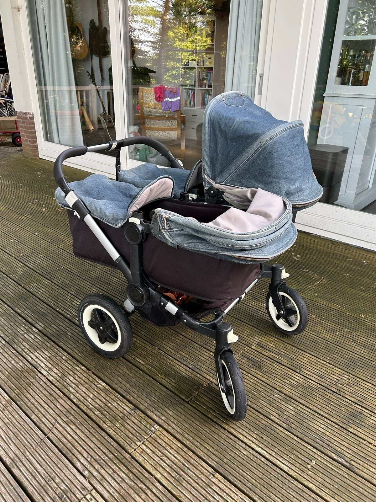 Bugaboo Donkey 2 met Maxi-Cosi adapter incl familyfix, Ophalen, Gebruikt, Combiwagen, Duowagen