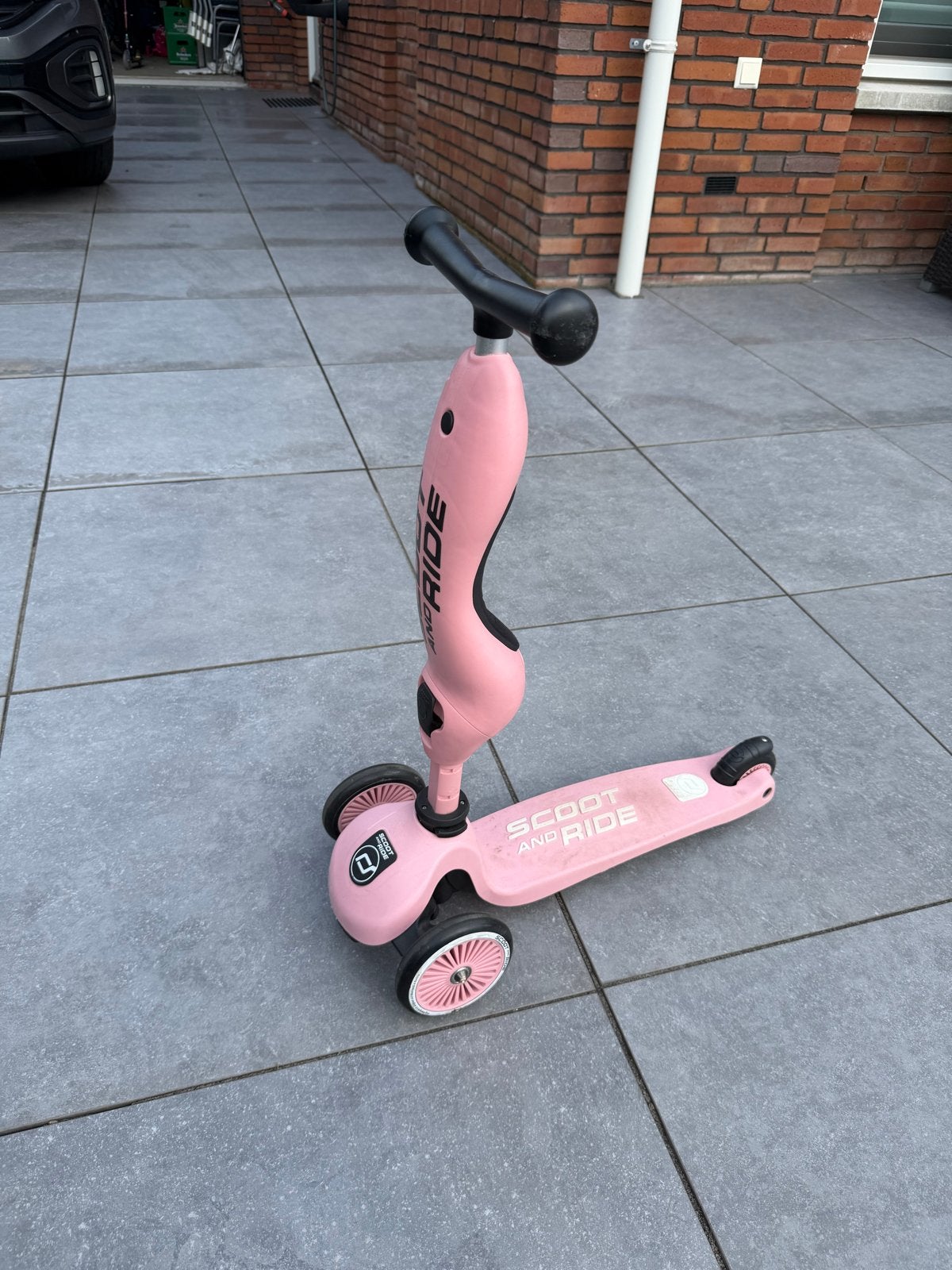 Roze Scoot and Ride Highwaykick 1 step/loopfiets, Ophalen of Verzenden, Gebruikt, Gewone step