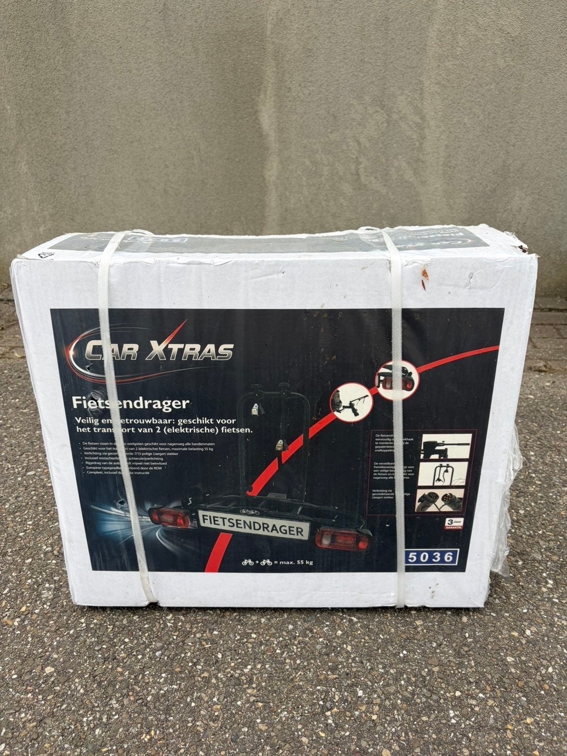 Car Xtras Fietsendrager voor 2 (elektrische) fietsen, Ophalen, Nieuw, 2 fietsen, Trekhaakdrager