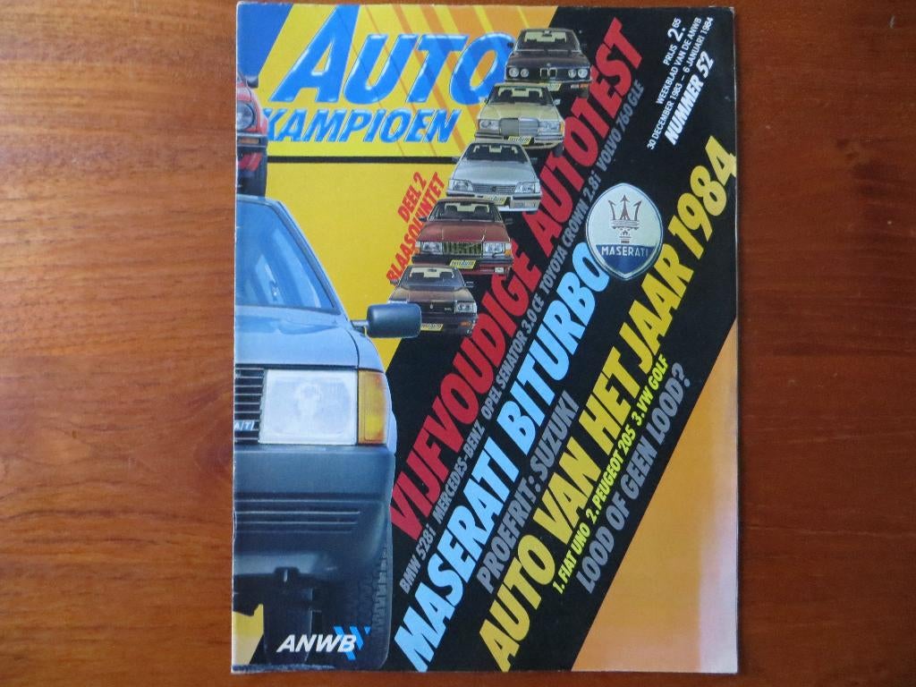 Autokampioen 52 1983 Fiat Uno, Jazz, 528i, 760 GLE, MB 230 E, Ophalen of Verzenden, Nieuw, Mercedes