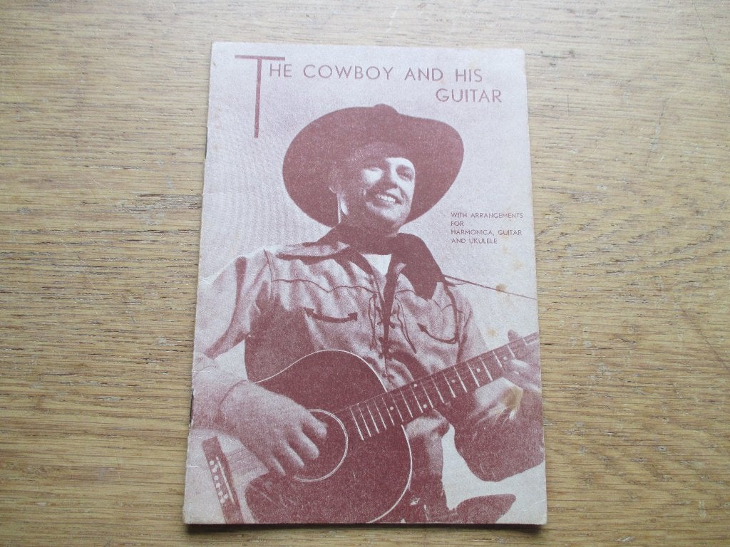 The Cowboy and His Guitar - Vintage Muziekboek, Gebruikt, Ophalen of Verzenden, Mondharmonica, Thema