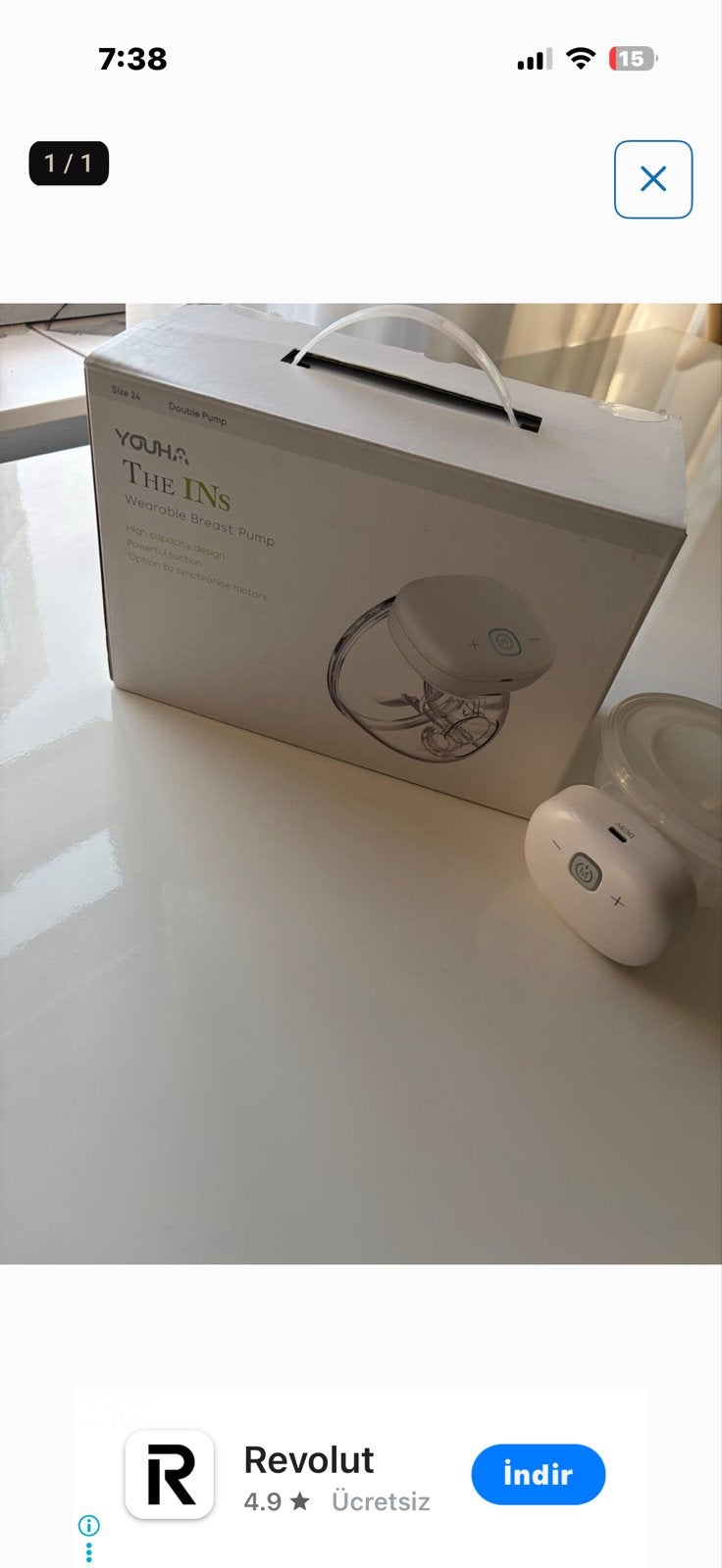 nieuw YOUHA The INS Draagbare Borstkolf - Dubbele Pomp, Ophalen of Verzenden, Zo goed als nieuw