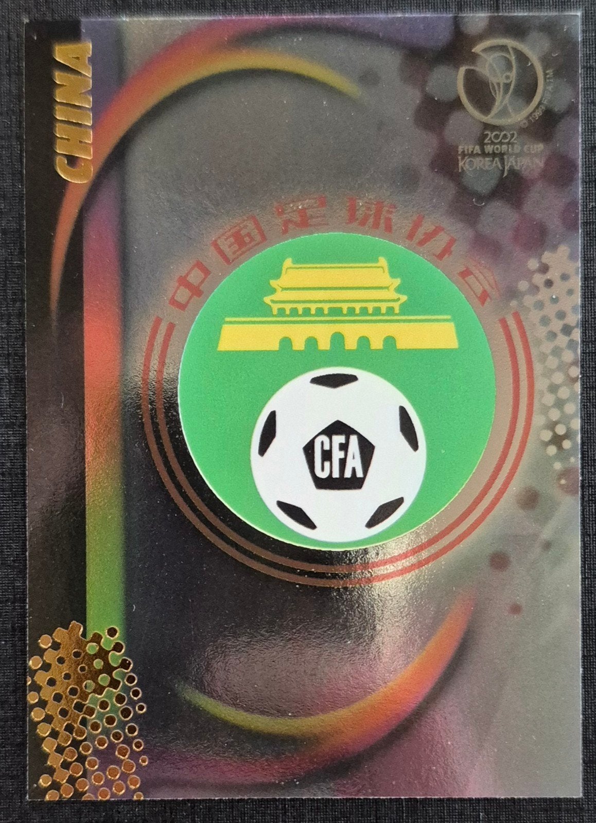 Panini embleem Chinese voetbalbond WK 2002, Ophalen of Verzenden, Zo goed als nieuw, Plaatje