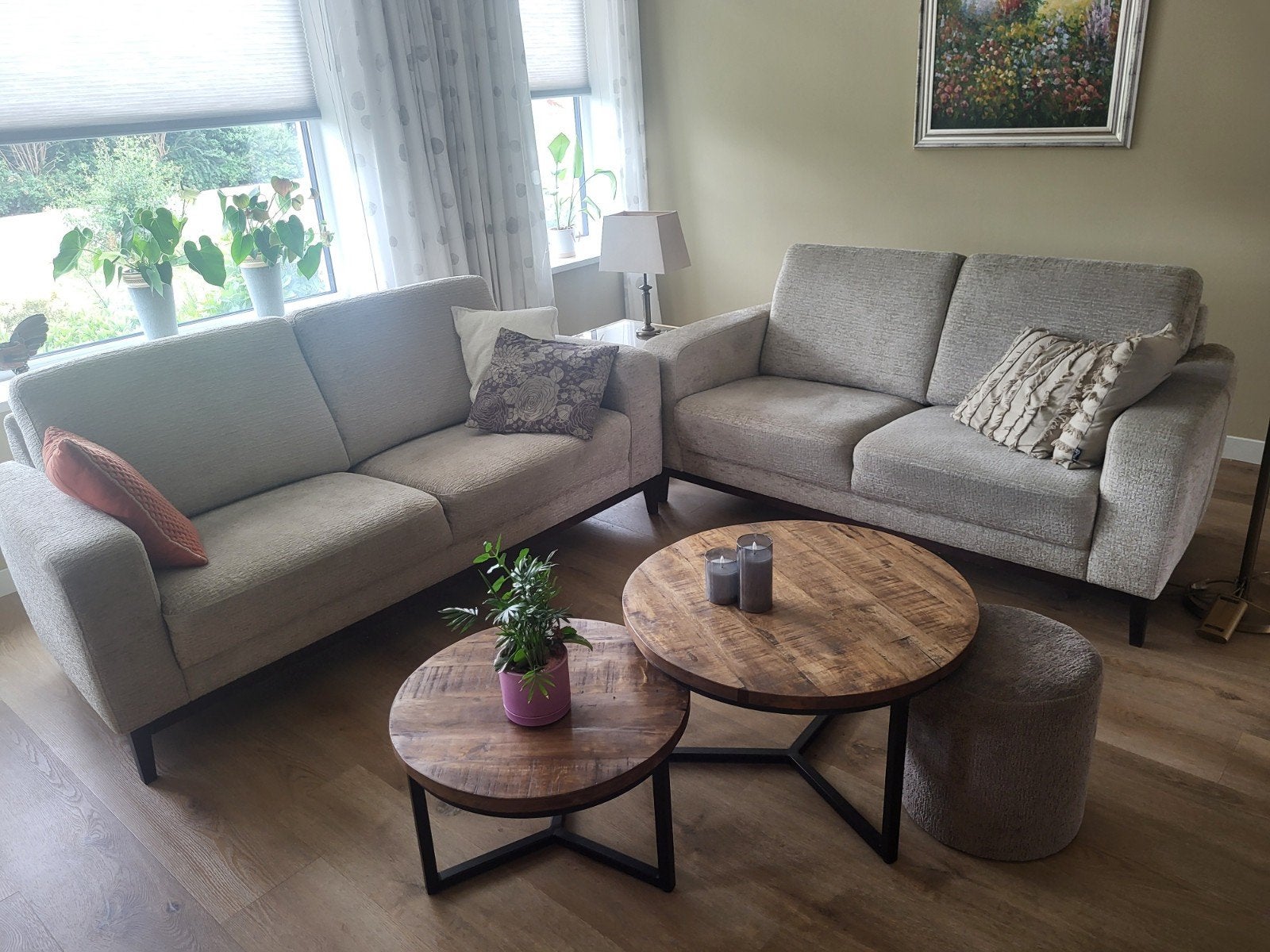 bankstel inhouse Forlia dec 2022, 150 tot 200 cm, 75 tot 100 cm, Zo goed als nieuw, Rechte bank