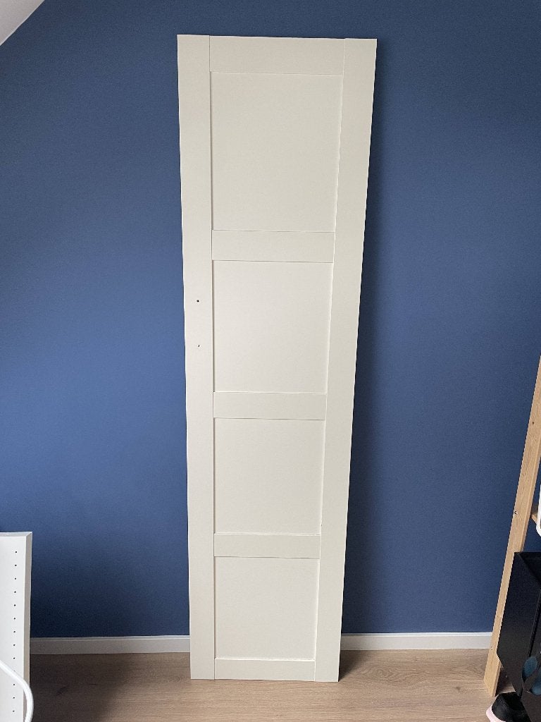 PAX kastdeur (BERGSBO) wit 195cm, 4x, Ophalen, Gebruikt, 50 tot 100 cm, IKEA