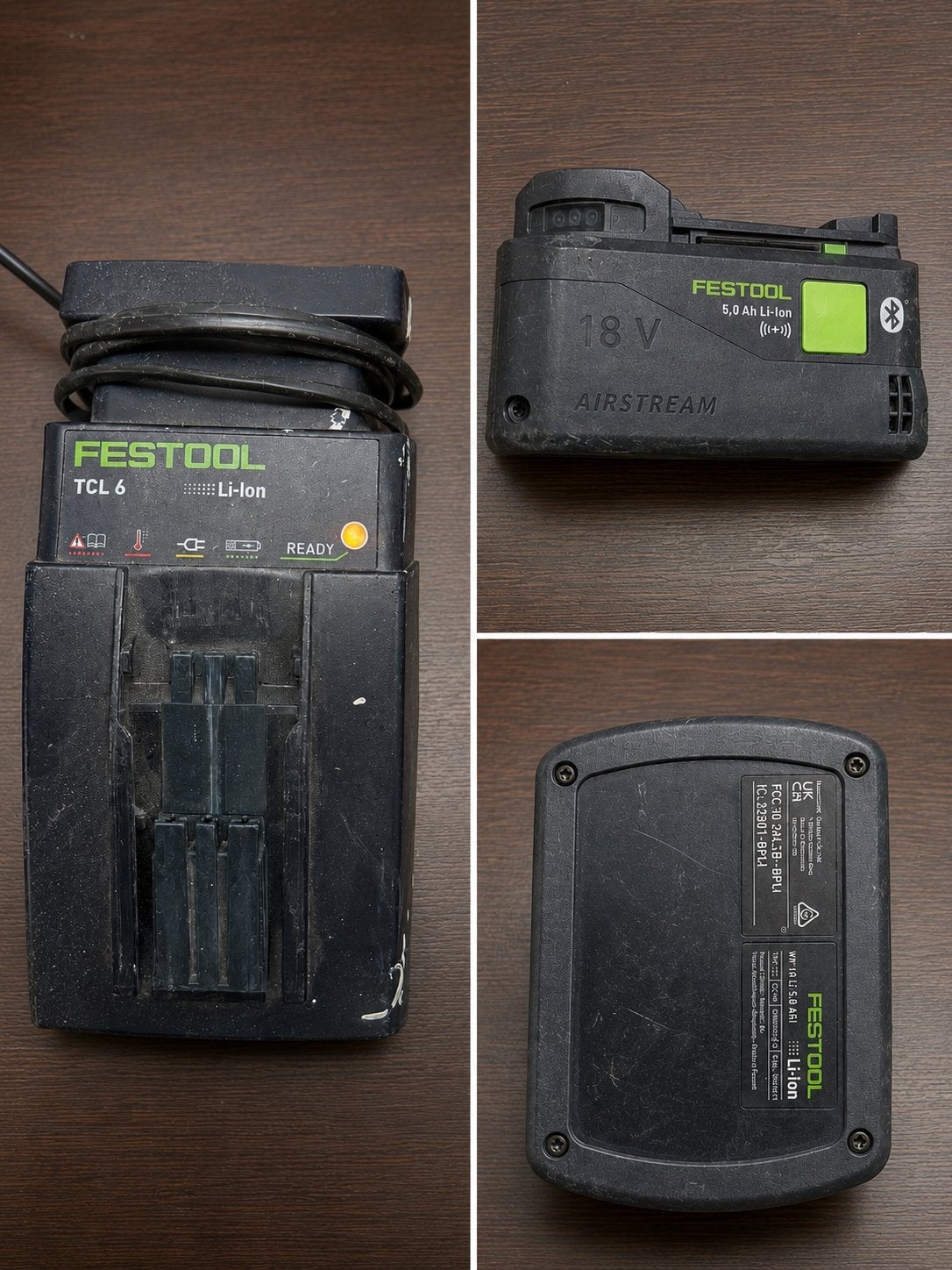 Festool TCL 6 Oplader met BP 18 Li 5,0 HP-ASI Accu, Doe-het-zelf en Verbouw, Ophalen, Gebruikt
