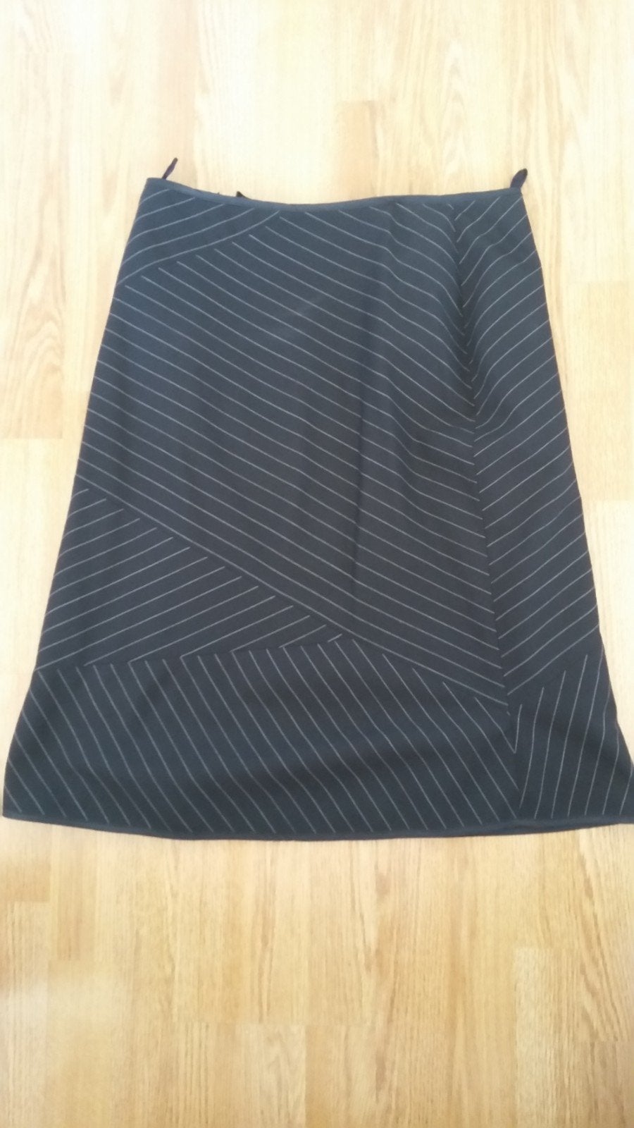Prachtige A-lijn rok 'Folio' met  krijtstreep –maat 40, Kleding | Dames, Maat 38/40 (M), Folio, Zwart, Ophalen of Verzenden