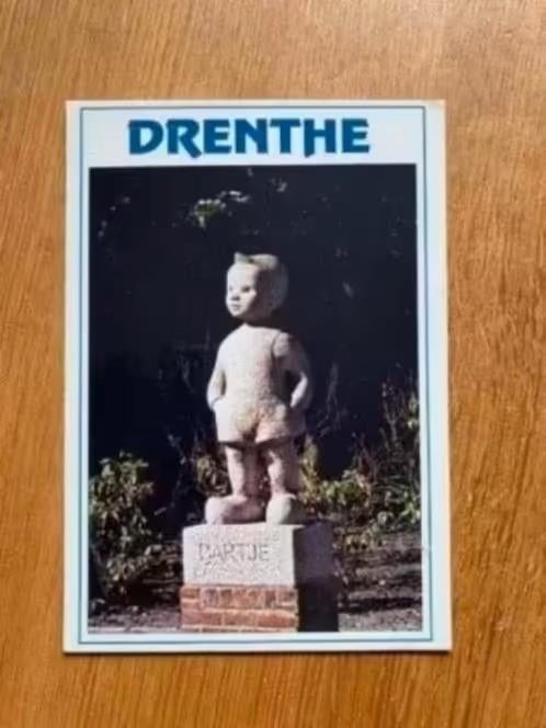 Ansichtkaart Drenthe - beeld van bartje, Ophalen of Verzenden, Ongelopen, Drenthe