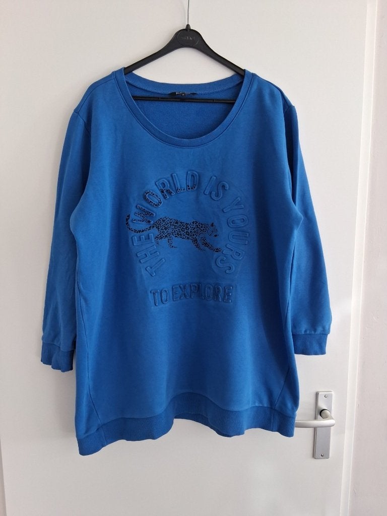 Blauwe trui maat XL, Blauw, Maat 46/48 (XL) of groter, Nieuw, Ophalen of Verzenden