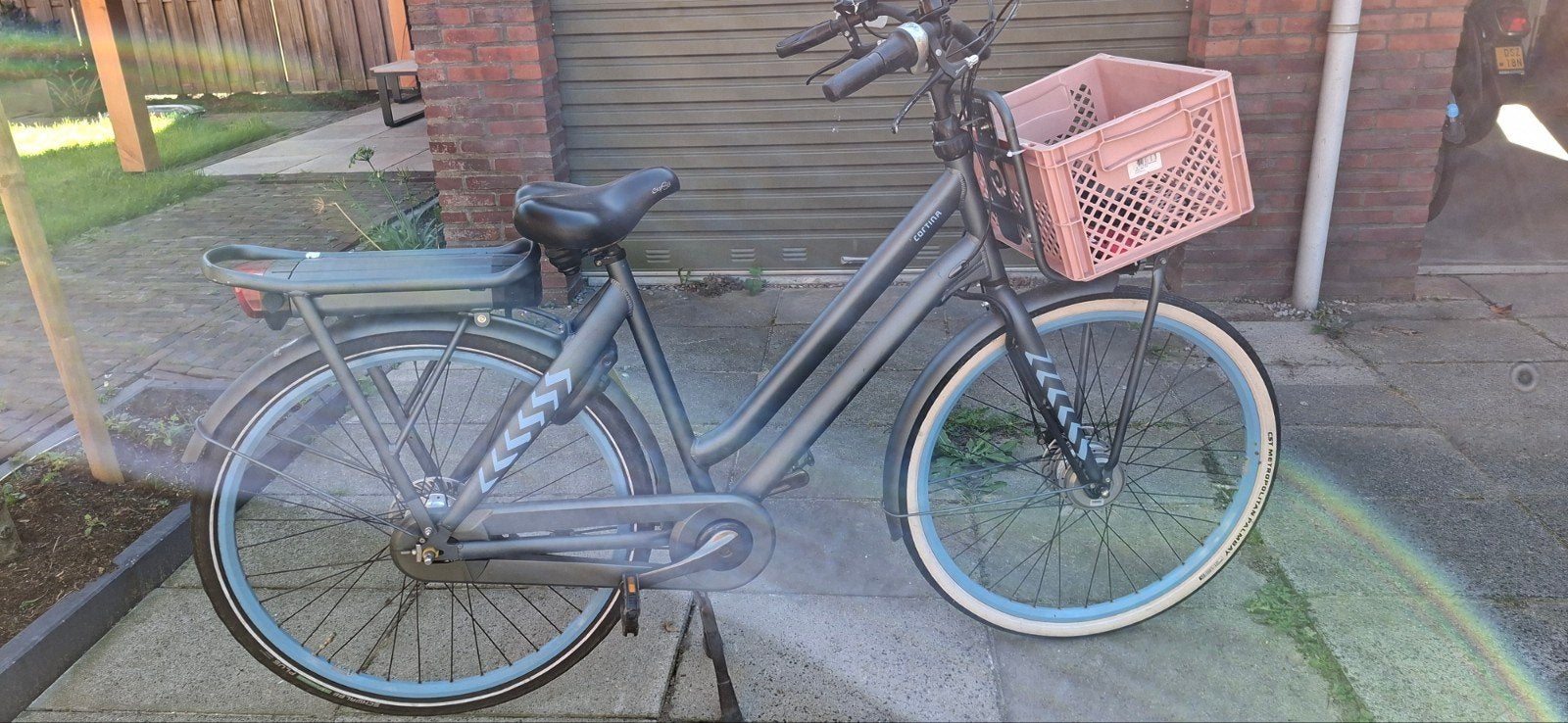 Cortina Crush E-bike met voorrek en krat, 51 tot 55 cm, Ophalen, Gebruikt, Cortina