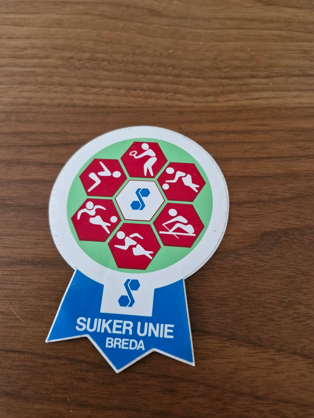 11074 Vintage Suiker Unie Breda sport sticker, Ophalen of Verzenden
