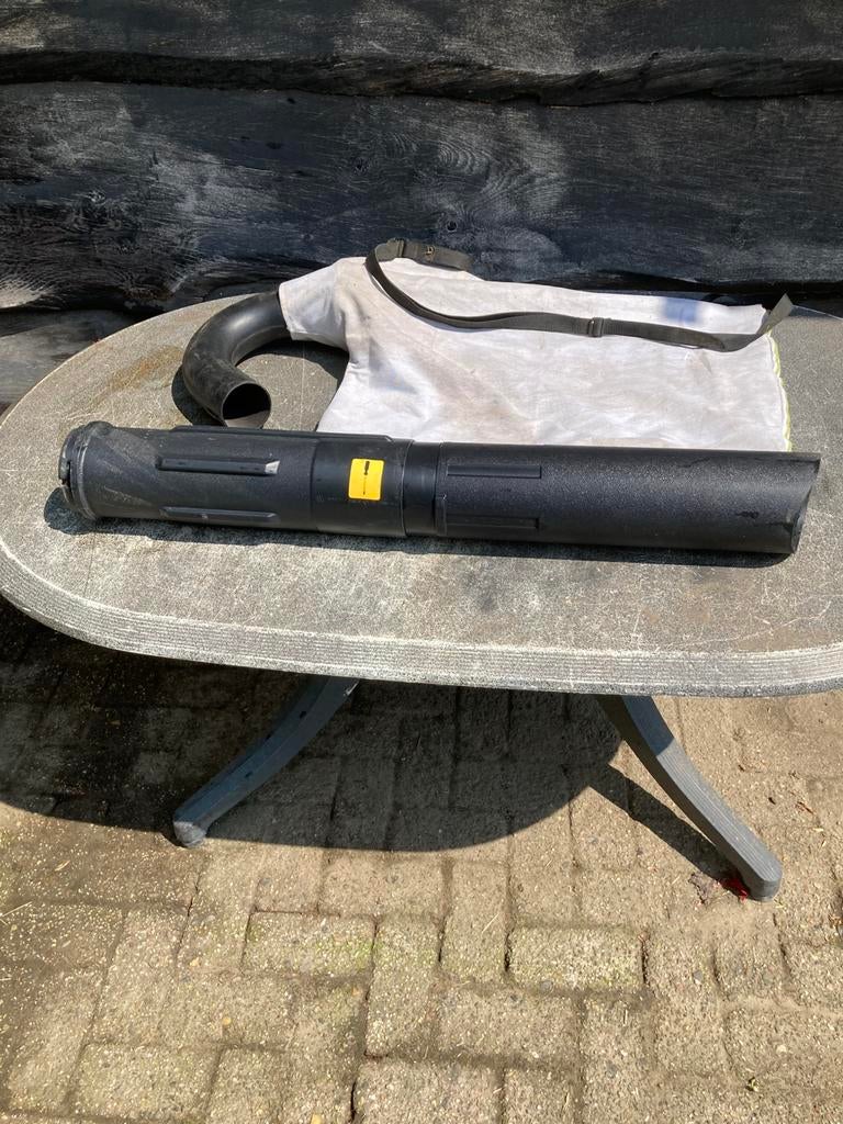 Opzuigset bladblazer, Ophalen, Gebruikt, Benzine, Met opvangzak