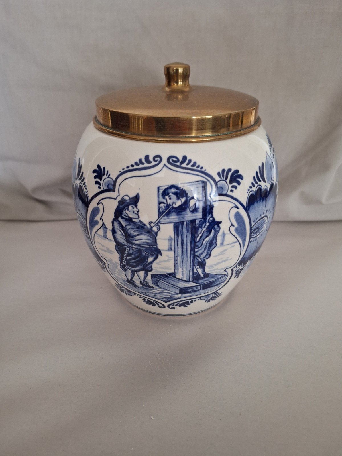 Delfts Blauw Van Rossem's Toeback Anno 1750 Pot, Antiek en Kunst, Ophalen of Verzenden