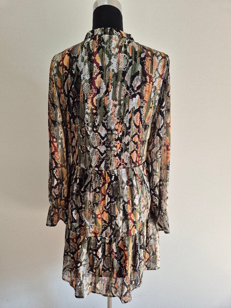 J573 - Korte Femme9 jurk maat S-M (1), Ophalen of Verzenden, Zo goed als nieuw, Maat 38/40 (M), Boven de knie