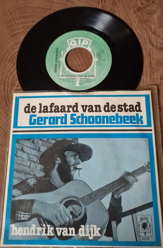Gerard Schoonebeek - De Lafaard van de Stad (Single), Gebruikt, 7 inch, Ophalen of Verzenden, Nederlandstalig