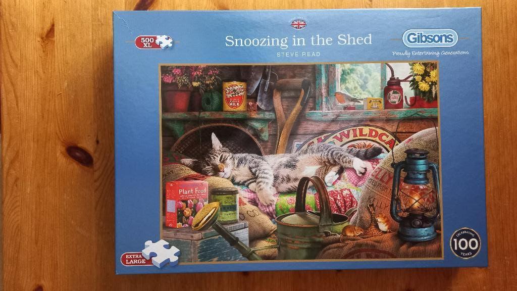 Snoozing in the Shed 500XL (Nieuw) van Gibsons, Ophalen of Verzenden, 500 t/m 1500 stukjes, Nieuw, Legpuzzel