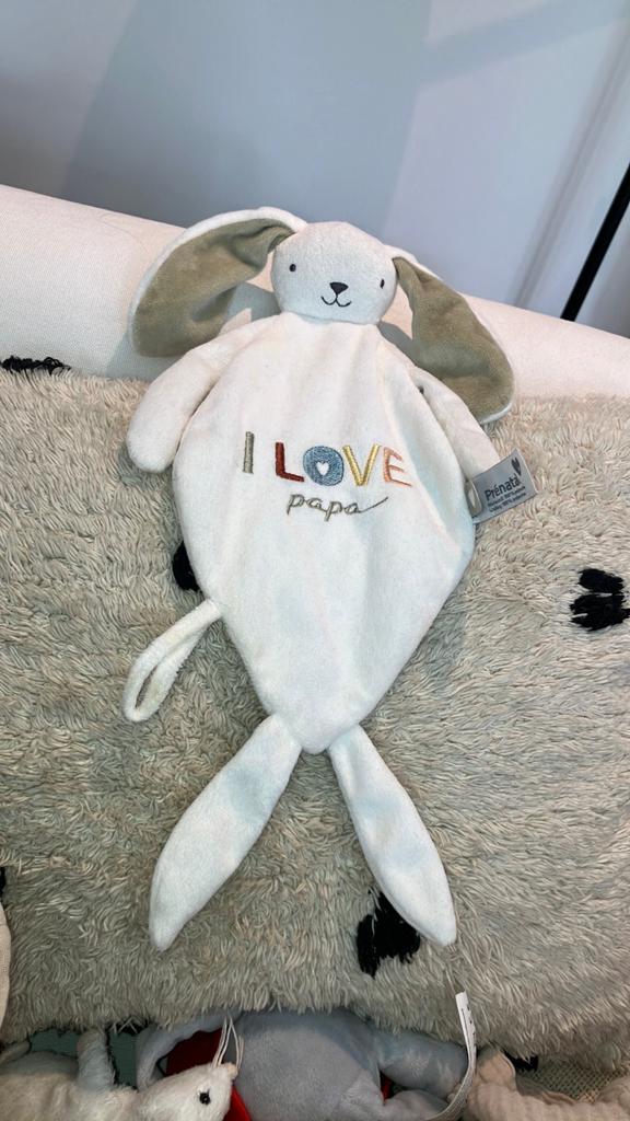 Prenatal konijn i love papa tuttel, Kinderen en Baby's, Speelgoed | Knuffels en Pluche, Prénatal, Konijn, Ophalen of Verzenden