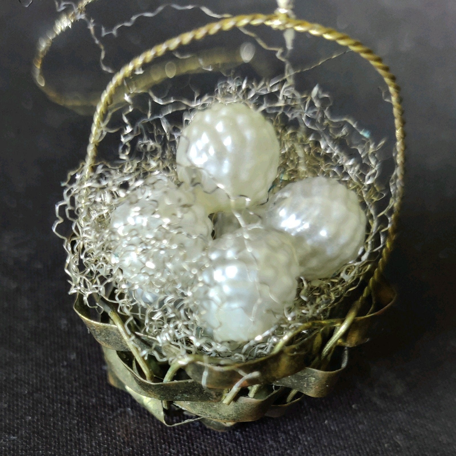 Antiek koperen mandje voor kerstboom, Diversen, Kerst, Ophalen of Verzenden