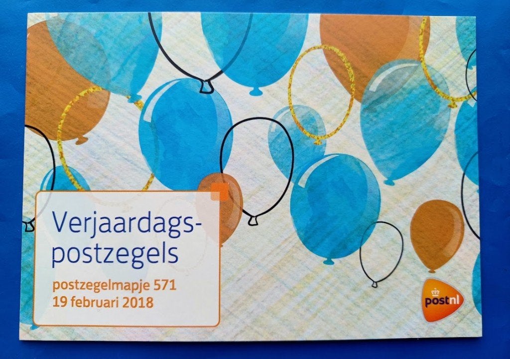 Postzegelmapje 571 - Verjaardagspostzegels 2018, Postzegels en Munten, Verzenden, Na 1940, Postfris