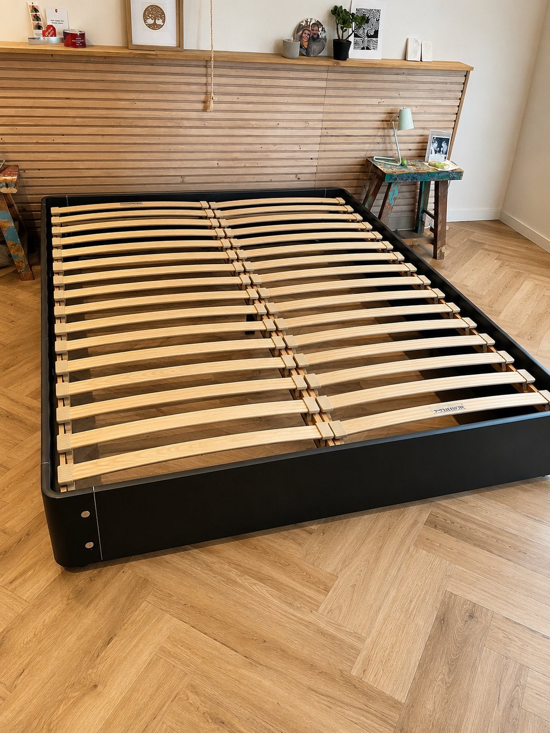 Auping Auronde bed 180x210 cm met Monoflex lattenbodems, Huis en Inrichting, Slaapkamer | Bedden, Ophalen, Gebruikt, 210 cm, Tweepersoons