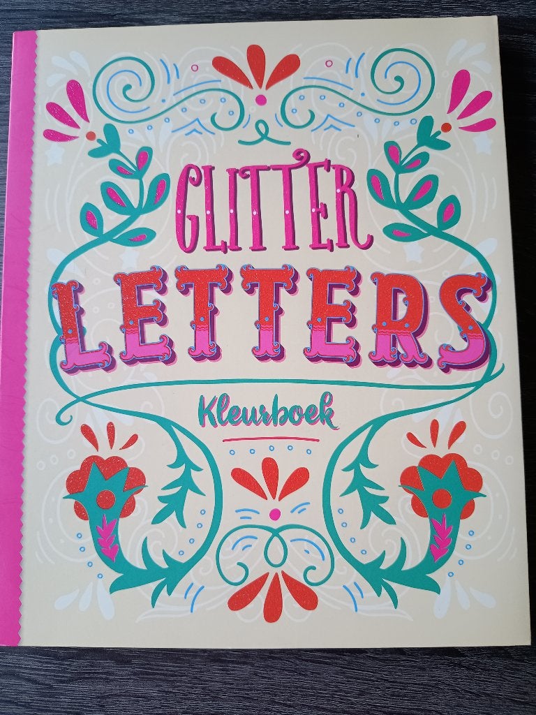 Glitter letters kleurboek, nieuw, Ophalen of Verzenden, Nieuw