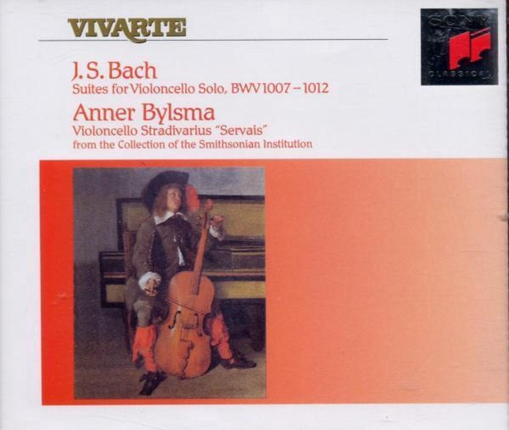 Bach: Suites for Violoncello Solo / Anner Bylsma - 2 CD, Boxset, Kamermuziek, Ophalen of Verzenden, Zo goed als nieuw