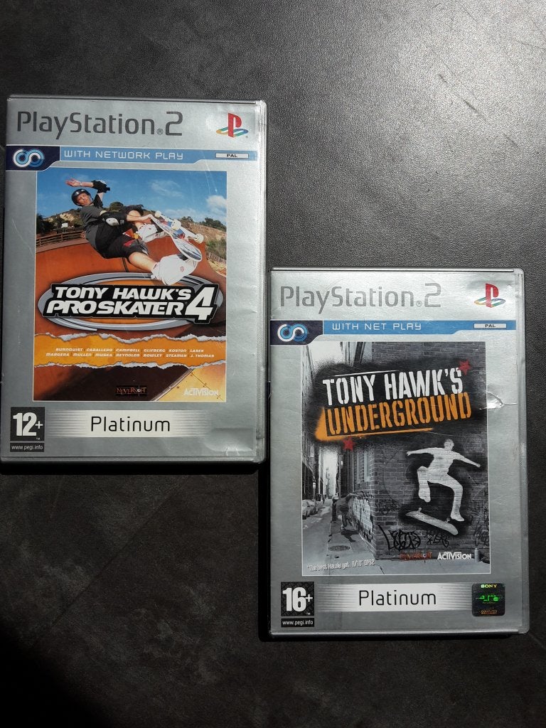 PS2 Set - Tony Hawk's Pro Skater 4 en Underground, Avontuur en Actie, 1 speler, Ophalen of Verzenden, Zo goed als nieuw