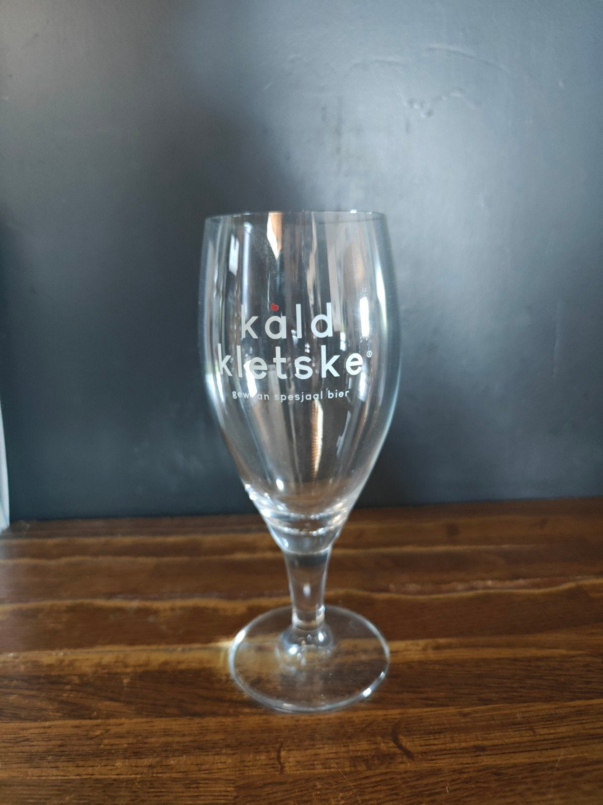 3x Kald Kletske bierglazen, Overige typen, Ophalen, Zo goed als nieuw, Glas