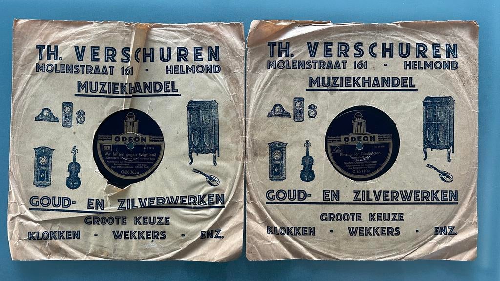 Duitse Marsmuziek, 10” Shellac/bakeliet. Duitse marsmuziek., Ophalen of Verzenden, Gebruikt, 10 inch