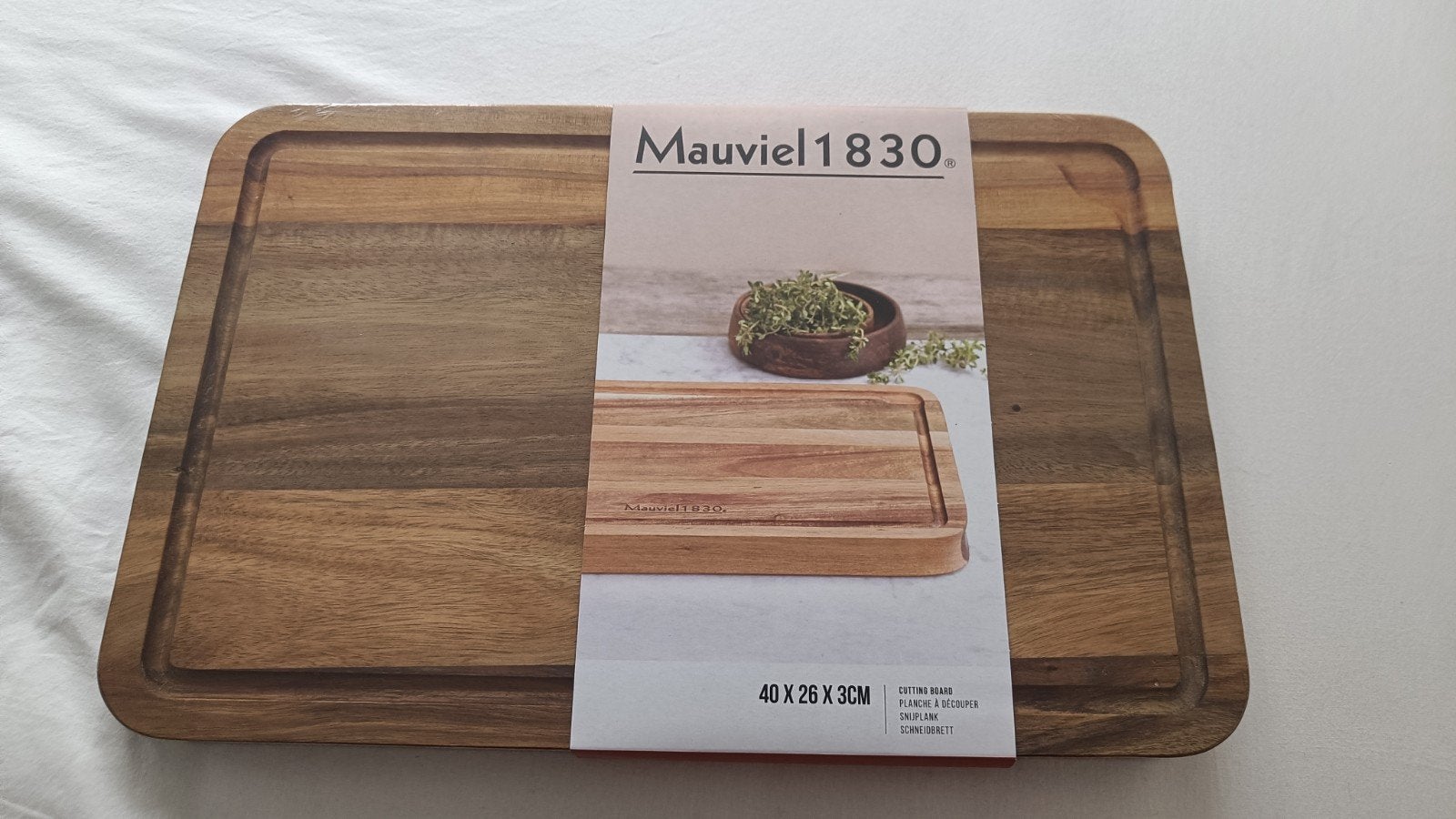 Mauviel 1830 Snij-/serveerplank - Nieuw, Hout, Snij-/serveerplank, Nieuw, Ophalen of Verzenden
