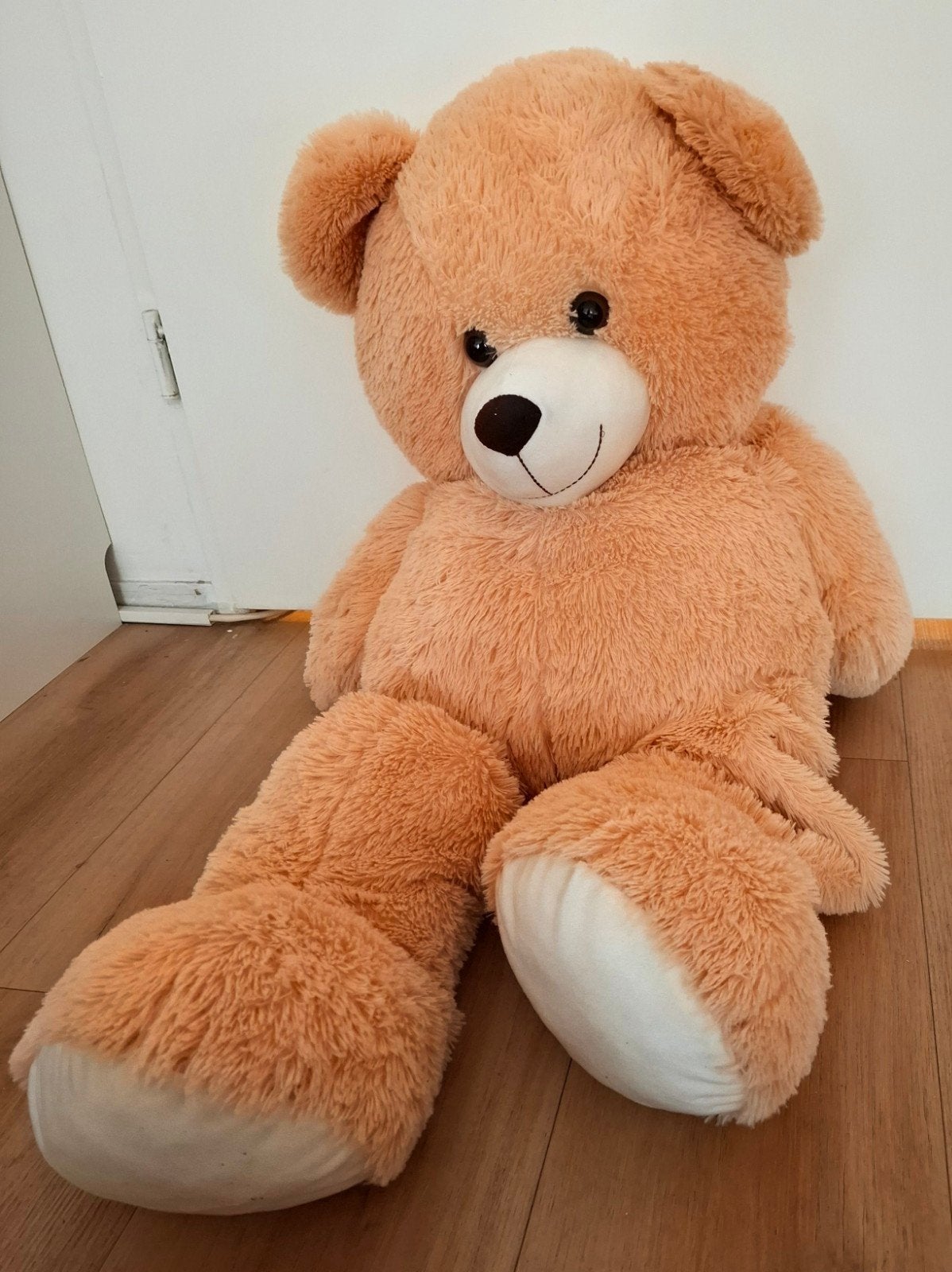 Grote knuffelbeer 100 cm, Kinderen en Baby's, Speelgoed | Knuffels en Pluche, Ophalen, Beer, Zo goed als nieuw, Bruin