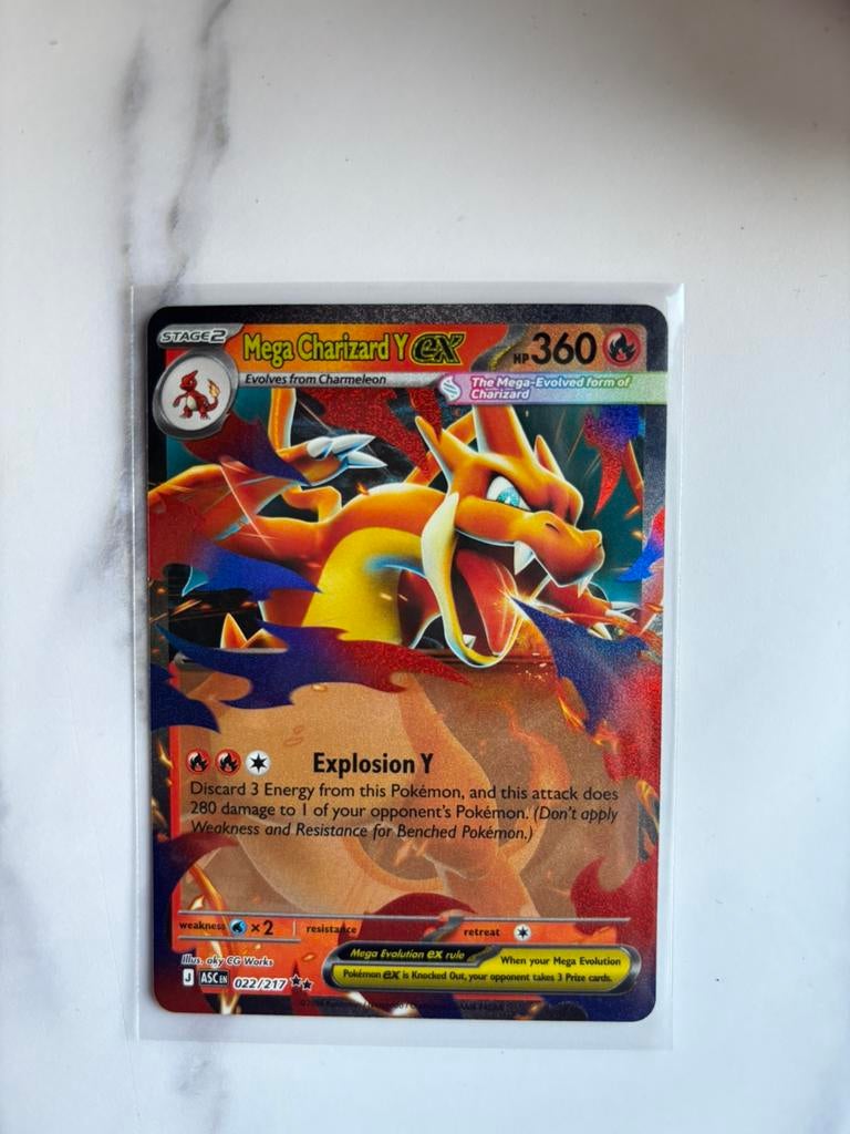 Mega Charizard Y ex 022, Ophalen of Verzenden, Zo goed als nieuw