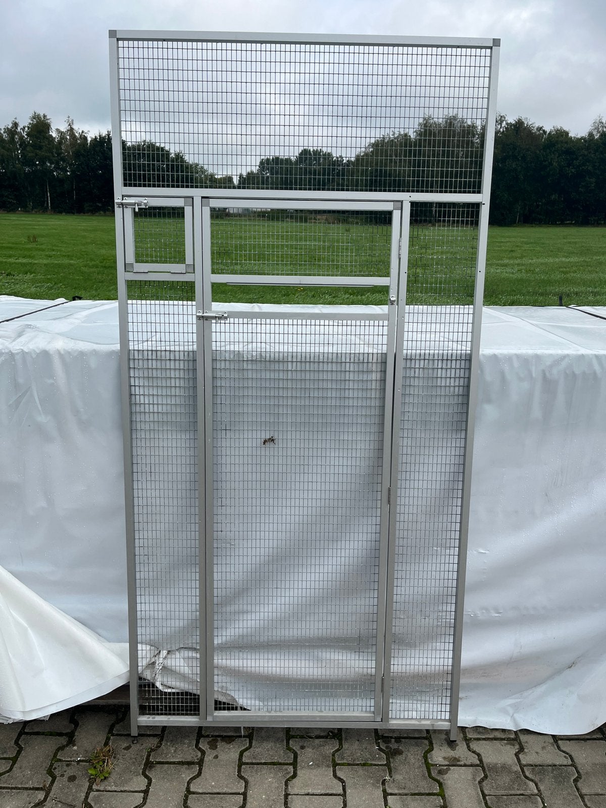 11 x aluminium deurpaneel, Ophalen, Gebruikt, Aluminium, Volière