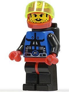 LEGO Minifig Poppetje Space Spyrius Chief sp040, Lego, Ophalen of Verzenden, Zo goed als nieuw, Space
