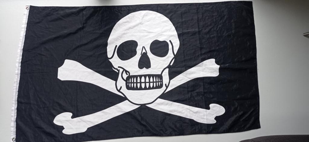 Piratenvlag, Ophalen of Verzenden, Gebruikt