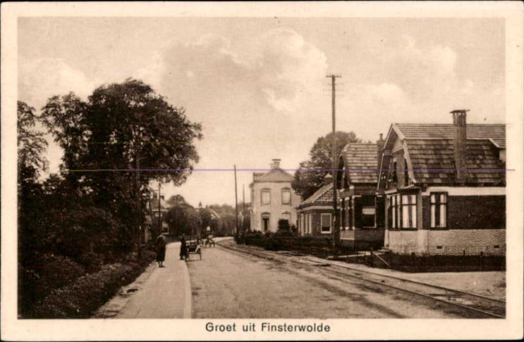 Finsterwolde KVR08 1138 Gezicht op Finsterwolde, Verzenden, 1940 tot 1960, Ongelopen, Groningen