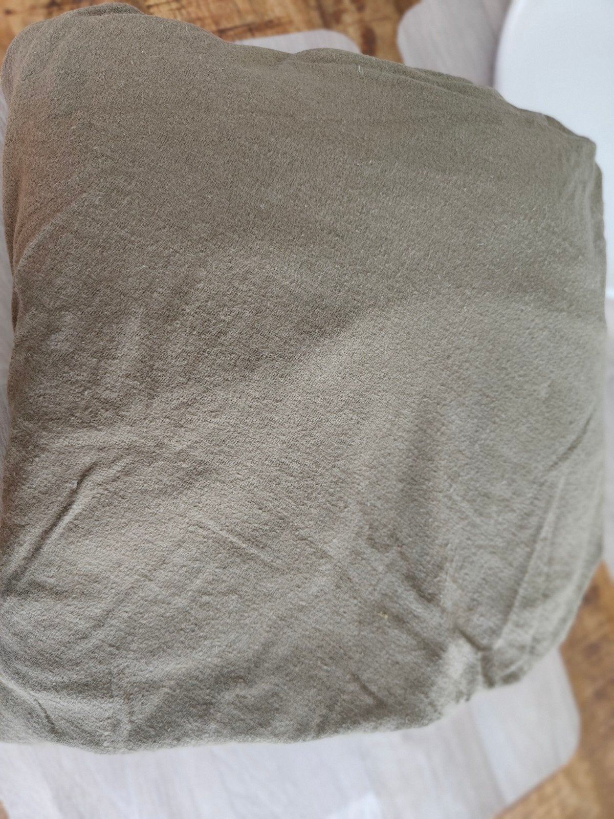 splittopper 160 x 210 cm flanel, Ophalen of Verzenden, Zo goed als nieuw, Lits-jumeaux, Groen