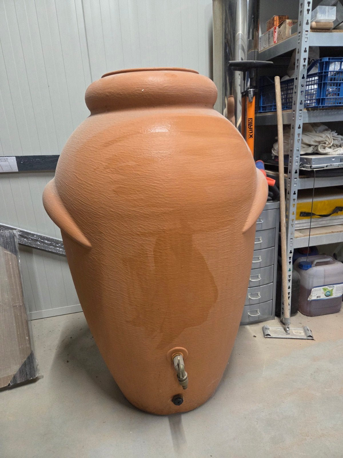 GARANTIA Amphore 300 liter regenton - Terracotta, Kunststof, Nieuw, Ophalen of Verzenden, 60 cm of meer